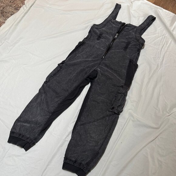 Free People Movement Fast Track Onesie Washed Black/Charcoal Sz S - Picture 4 of 10